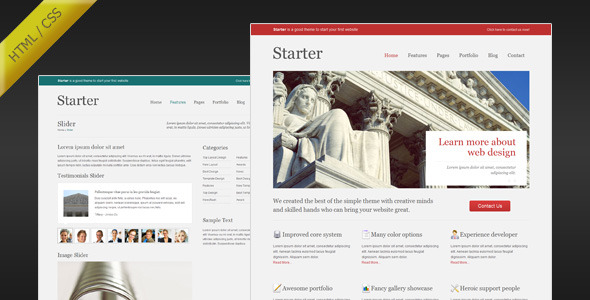 Starter - Simple and Minimalist HTML Template - Photography Creative