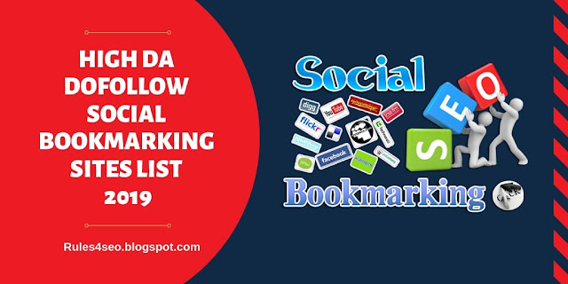 High DA Dofollow Social Bookmarking sites List