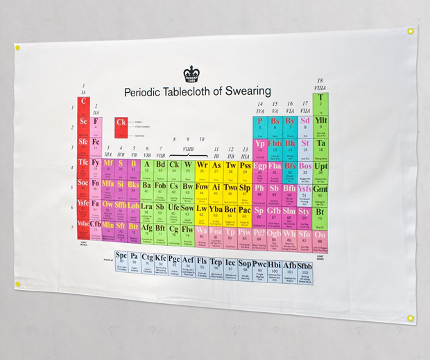 Periodic Tablecloth (Tea-cloth) of Swearing