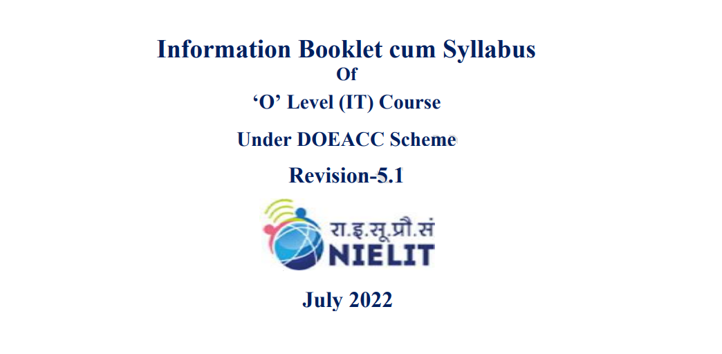 nielit olevel new syllabus 2022