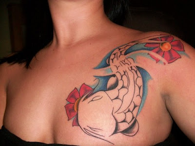  women with koi tattoos