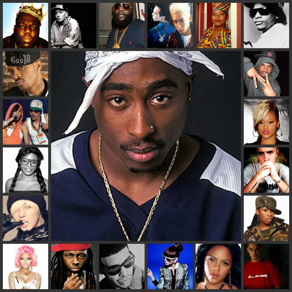 So Virtuoso Day 12 part 5 A collage of Rap  artists 