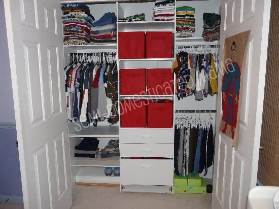 BIG BOYS CLOSET REDO | Confessions of a Semi-Domesticated Mama