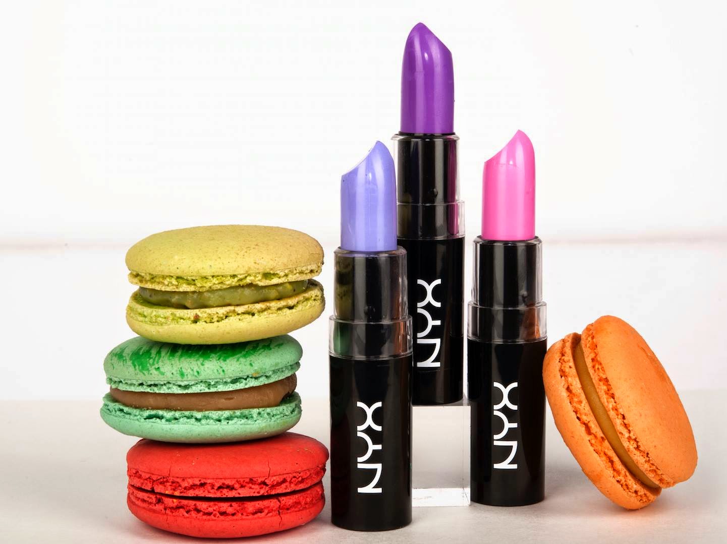 new product, nyx, nyx cosmetics, macaron lippies, macaron inspired, pastel, neon, lipstick