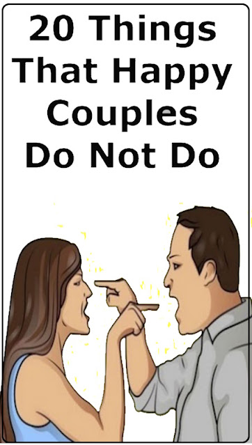 20 Things That Happy Couples Do Not Do!