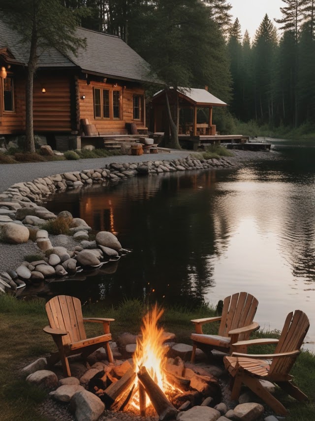 Creating Memorable Moments Around a Fire Pit in Front of Your Cabin