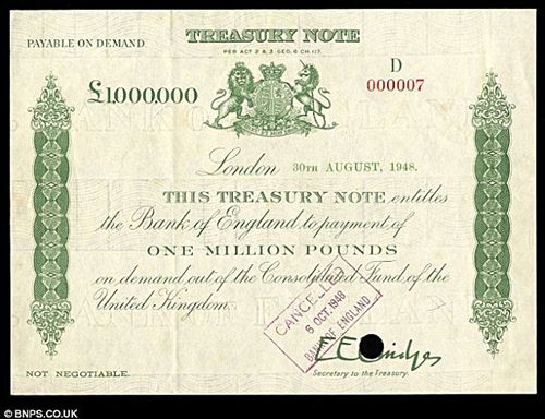 million pound banknote