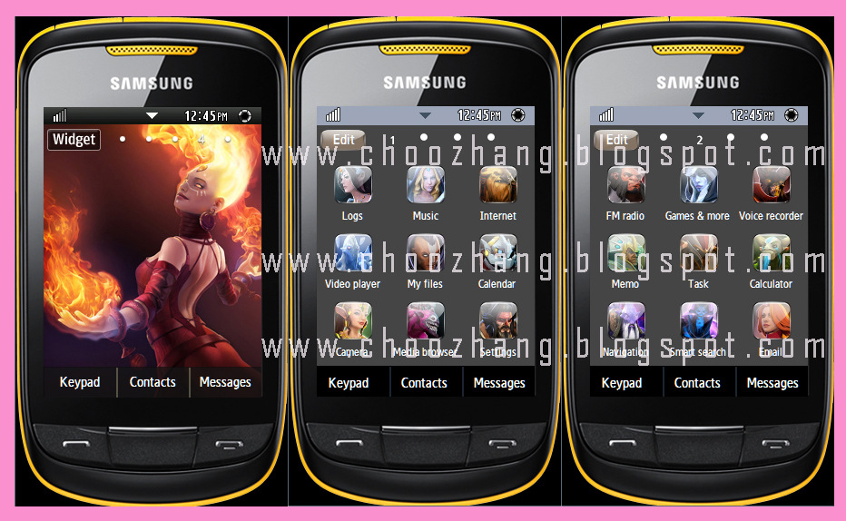 shinee themes for samsung corby 2 s3850