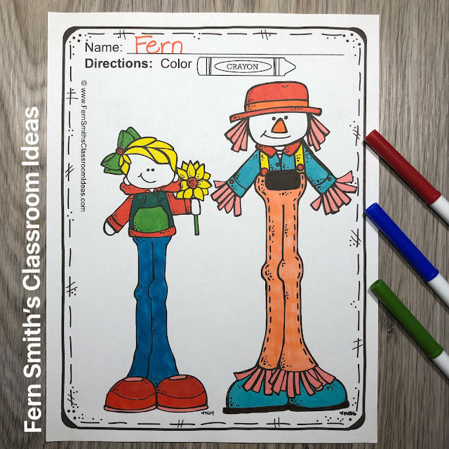 Click Here to Download These Fall Coloring Pages to Print and Use in Your Classroom Today!