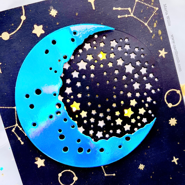 video tutorial,cards,ink,cardmaking,stamping,Tonic Studios USA,Cardbomb,maria willis,paper,Tonic Studios,Shoot for the Stars,stamps,Shoot for the Moon,Tonic Studios Stamp Club,