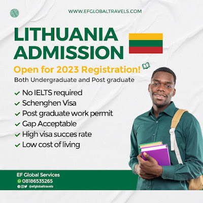 Lithuania open for 2023 admission