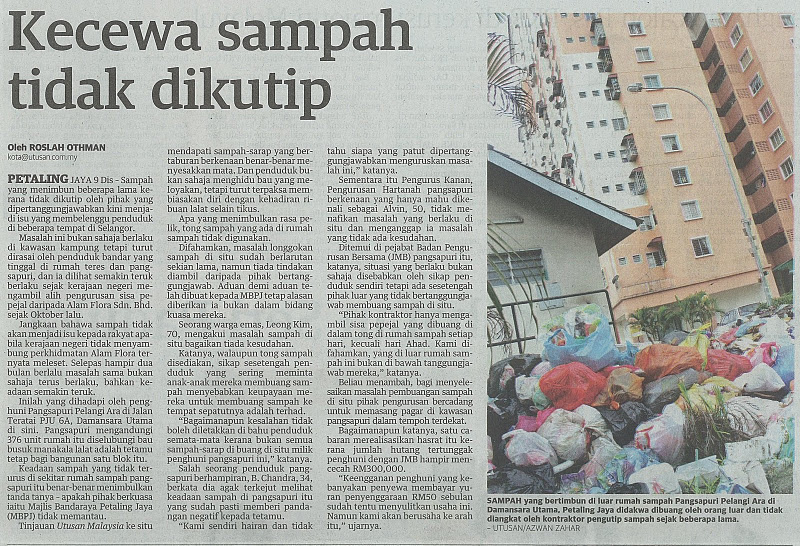 Contoh Surat Kutip Sampah Pbt