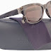 LANVIN SLN559M Sunglasses Striped Grey w/Brown Lens (0J49) LN 559 J49 52mm