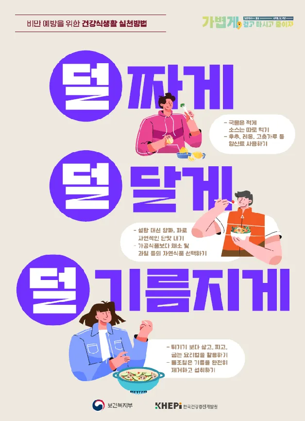 2024년 비만 예방 홍보 포스터