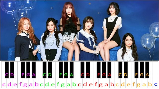 Time for the moon night by GFRIEND Piano / Keyboard Easy Letter Notes for Beginners