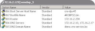 DHCP, Citrix, Provisioning Server 5.0, Citrix XenDesktop,Option 066, Option 067