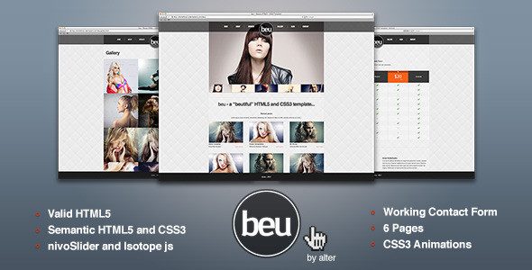 beu - Beauty HTML5 - CSS3 Template - Health & Beauty Retail
