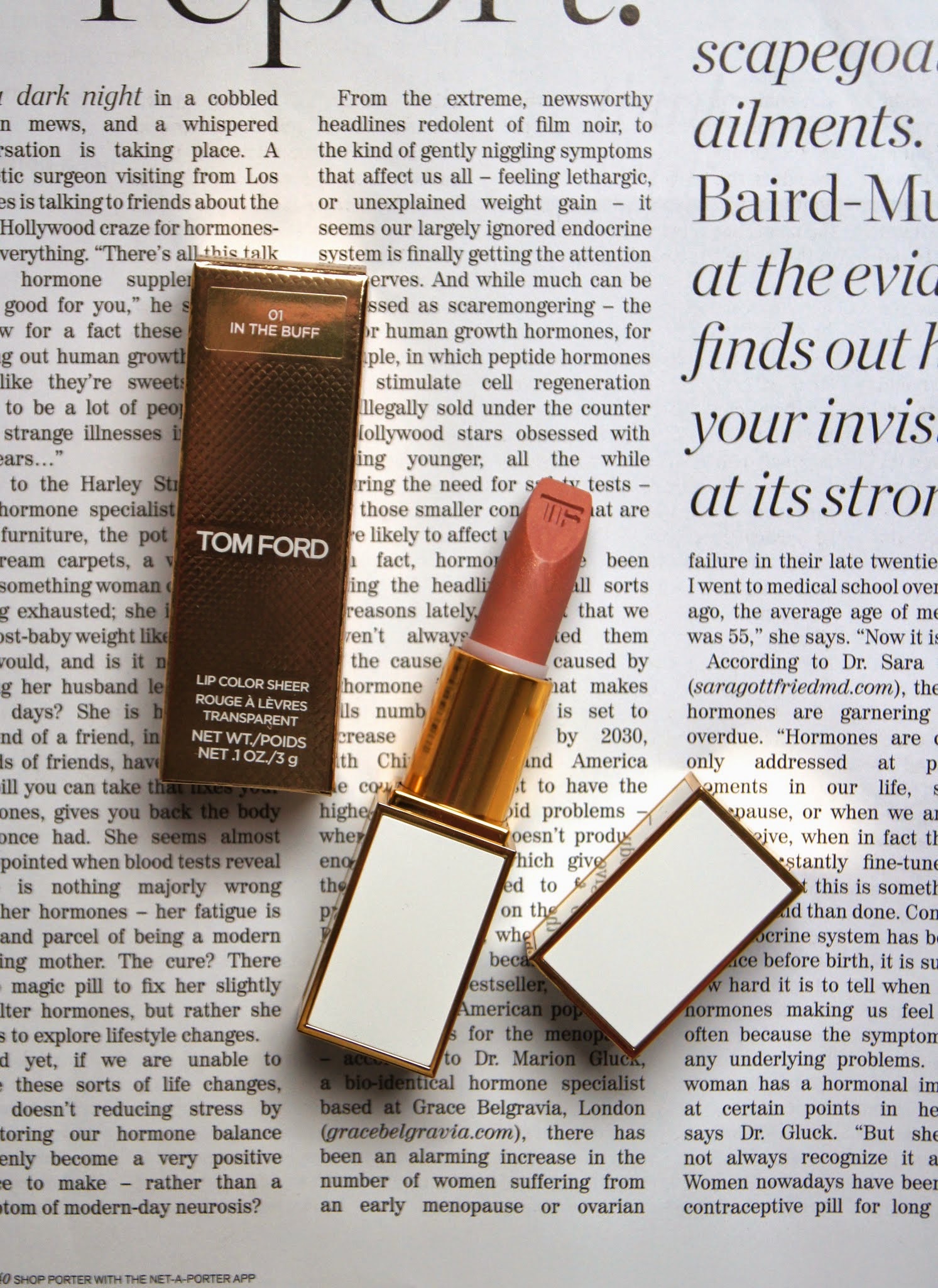 tom ford color sheer lipstick review swatch 01 in the buff