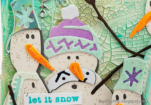 Layers of ink - Snowmen Meeting Tag Tutorial by Anna-Karin Evaldsson.