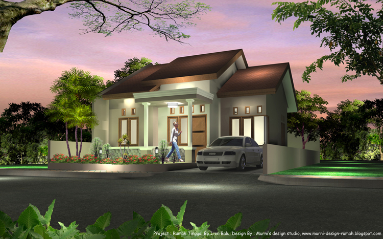   Contoh Gambar Model Rumah Satu Lantai