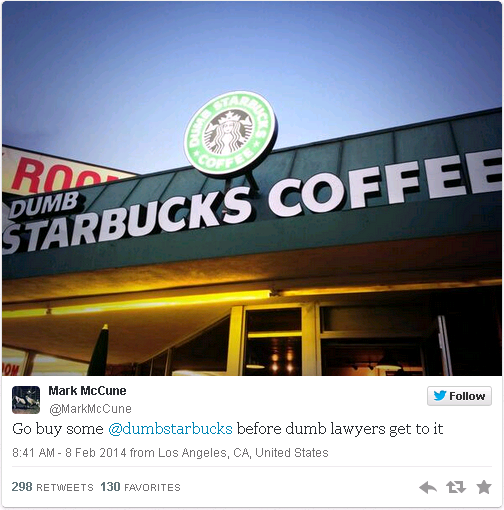 Starbucks responds to Dumb Starbucks in L.A.