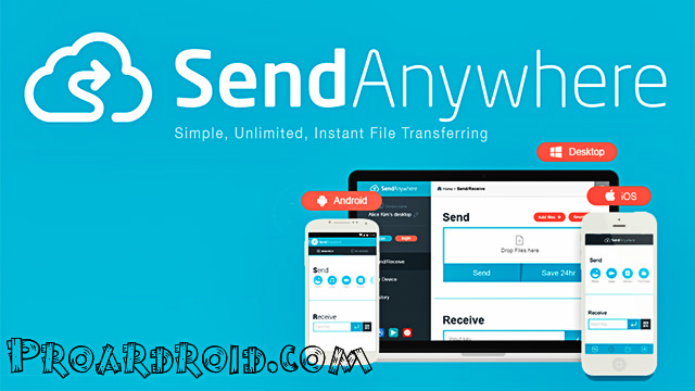  تطبيق Send Anywhere v9.4.18 لارسال الملفات النسخة المدفوعة للأندرويد logo