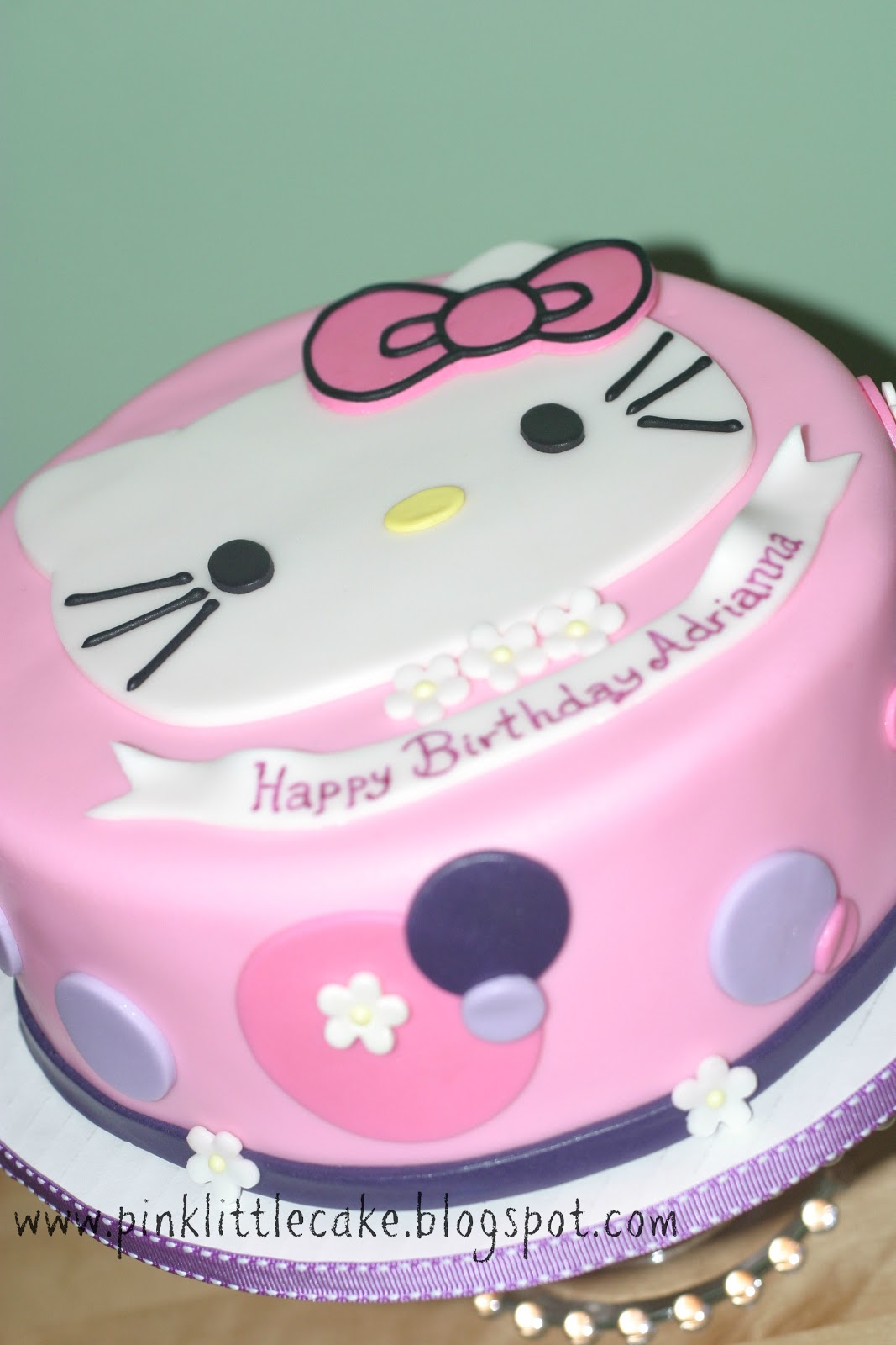 Pink Little Cake Hello Kitty Cake
