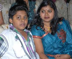 Vani with her son Aditya Harikrishna