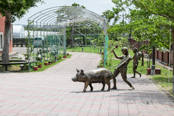 新竹湖口好客文創園區好客樓、復古建築、客家文物展覽、童玩體驗