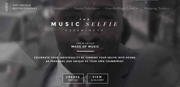 Lincoln Motor Company's Music Selfie Experiment 