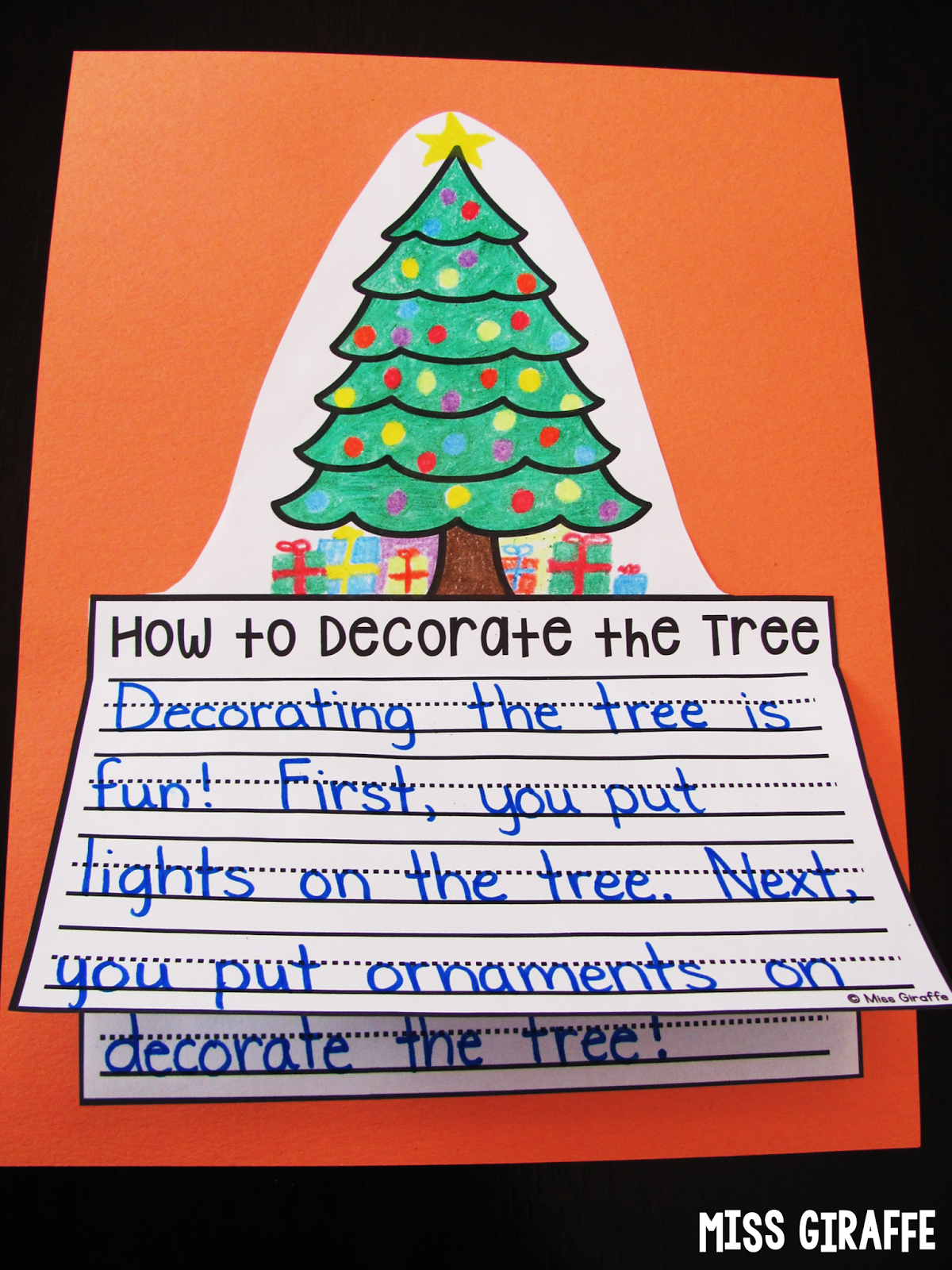 Miss Giraffe's Class: December Writing Crafts