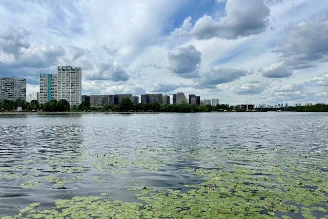парк Печатники, Москва-река, вид на Нагатинский Затон