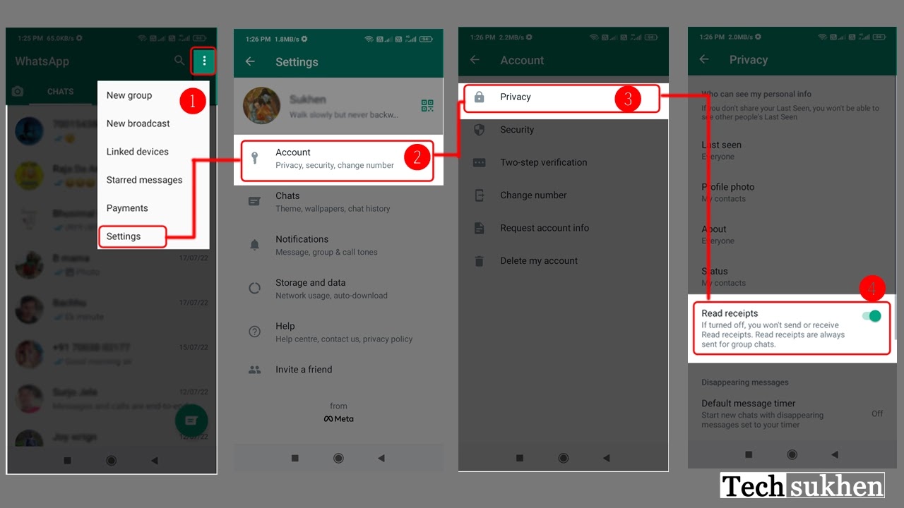 how to turn off blue tick in whatsapp android, iphone