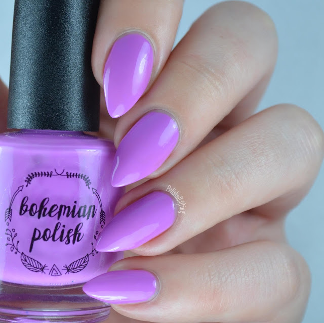 purple neon nail polish