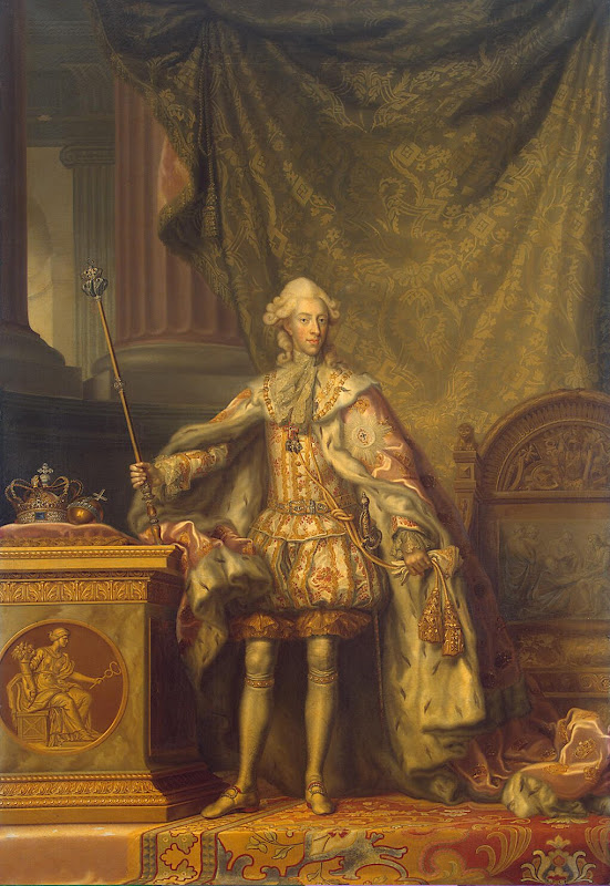 Portrait of Christian VII King of Denmark (Oil on Canvas, 1776 - 1779) - Peder Als / Ackerfeldt Gotthard Wilhelm
