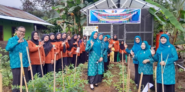 Dukung Program Pengendalian Inflasi Daerah, Dinas Pangan bersama TP-PKK Lakukan Gerakan Tanam Cabe Serentak