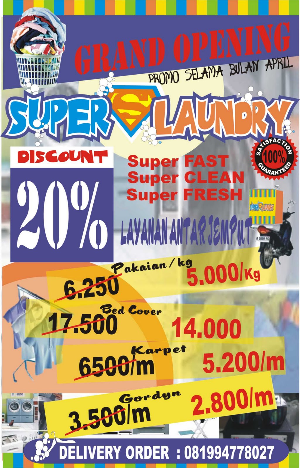 GAMBARAN UMUM USAHA LAUNDRY SUPER LAUNDRY