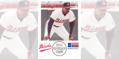 Steve Henderson 1990 Buffalo Bisons card