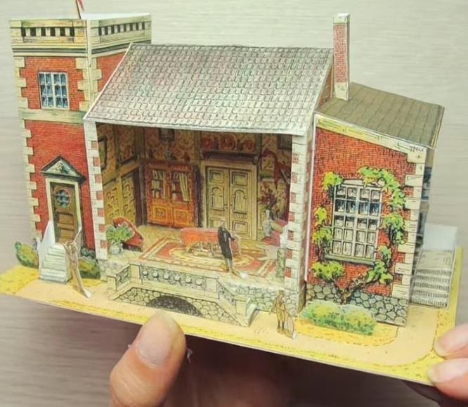 PAPERMAU: The Dool House - A Russian Vintage Papercraft - by Z. L.  Venediktovavia самое главное из детства