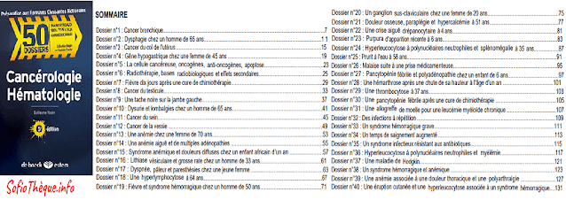 Télécharger 50 Dossiers Hématologie Cas Cliniques Corrigés PDF