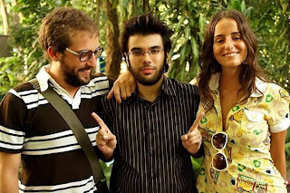 Gregório Duvivier, Matheus Souza e Érika Mader