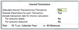 Interest Parameters