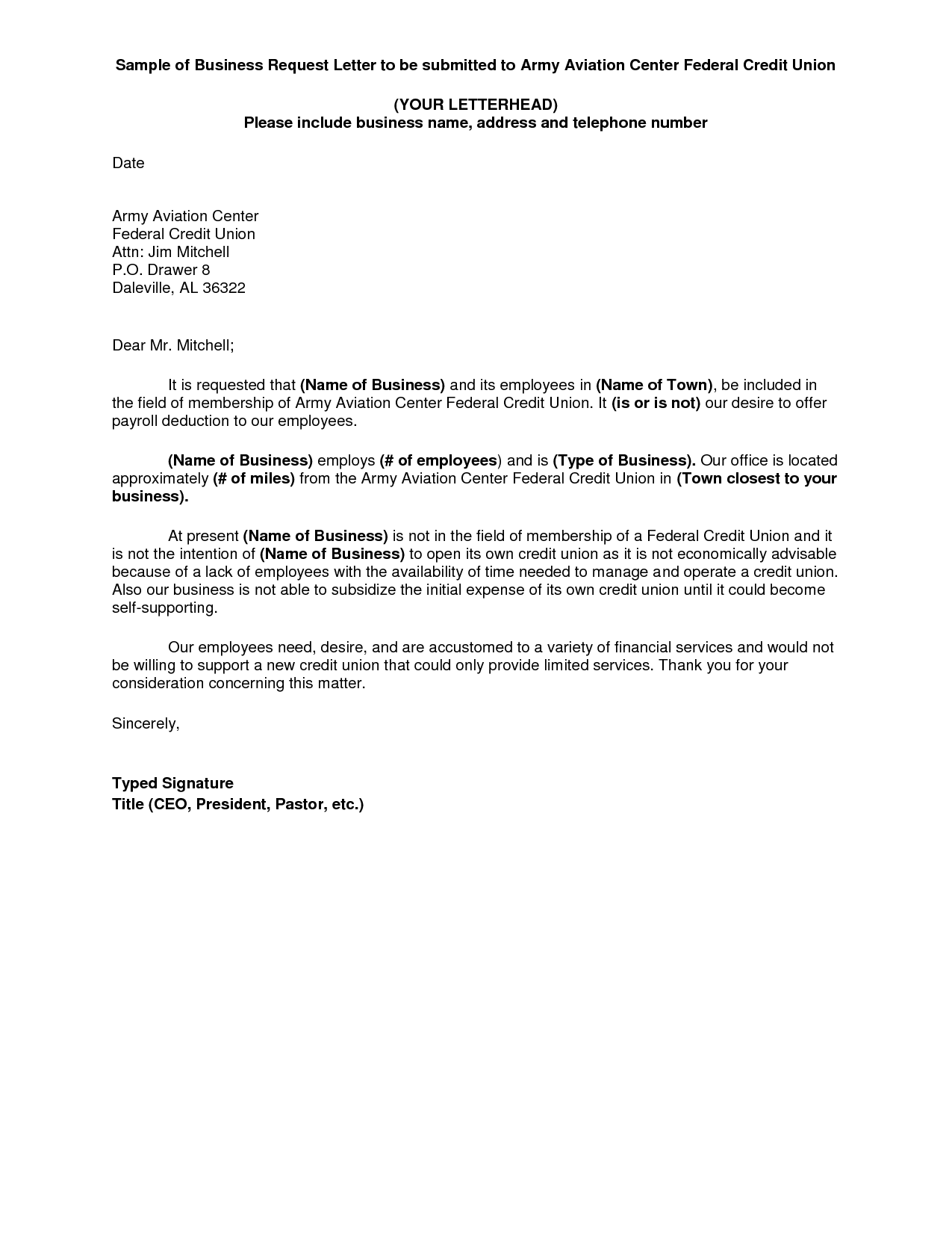 Business Letter Format