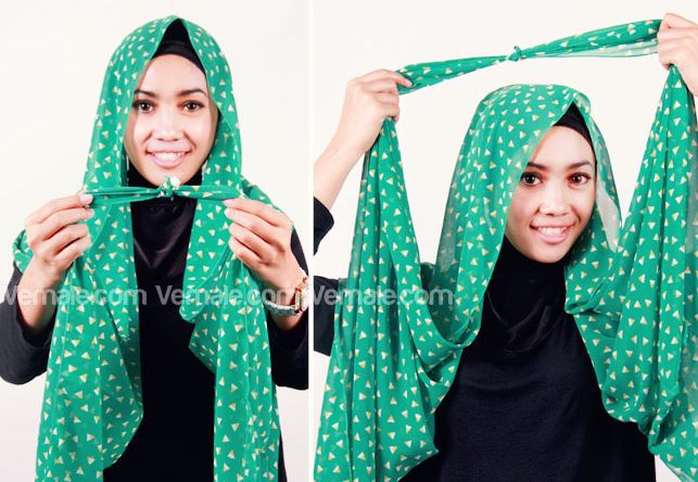 Jilbab Pashmina Sifon Polos