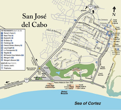 Mapa de San José del Cabo Político Región