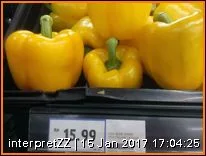 gambar harga lada benggala kuning yellow capsicum di Tesco Nilai Malaysia