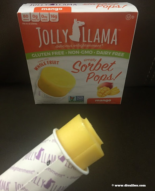 Jolly Llama Mango Sorbet Pops