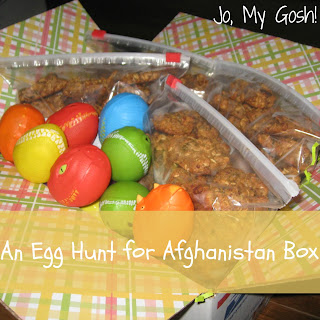 easter, easter egg, easter egg hunt, egg hunt, military, deployment, care package, box, decorations, cookies, quinoa, quinoa cookies, fiance, wedding