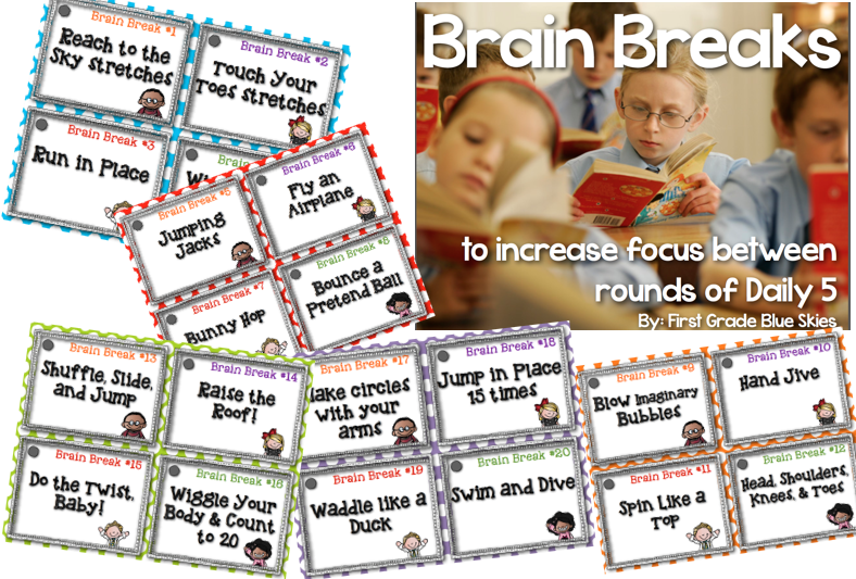 http://www.teacherspayteachers.com/Product/The-Daily-Five-Brain-Breaks-1267920