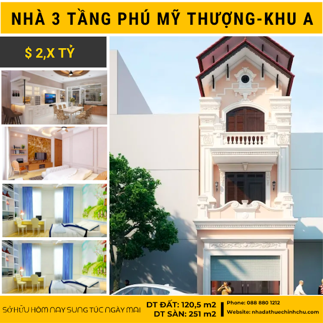 NHÀ ĐẤT HUẾ CHÍNH CHỦ BÁN NHÀ 3 TẦNG PHÚ MỸ THƯỢNG HƯỚNG NAM 120M2 0888801212 b